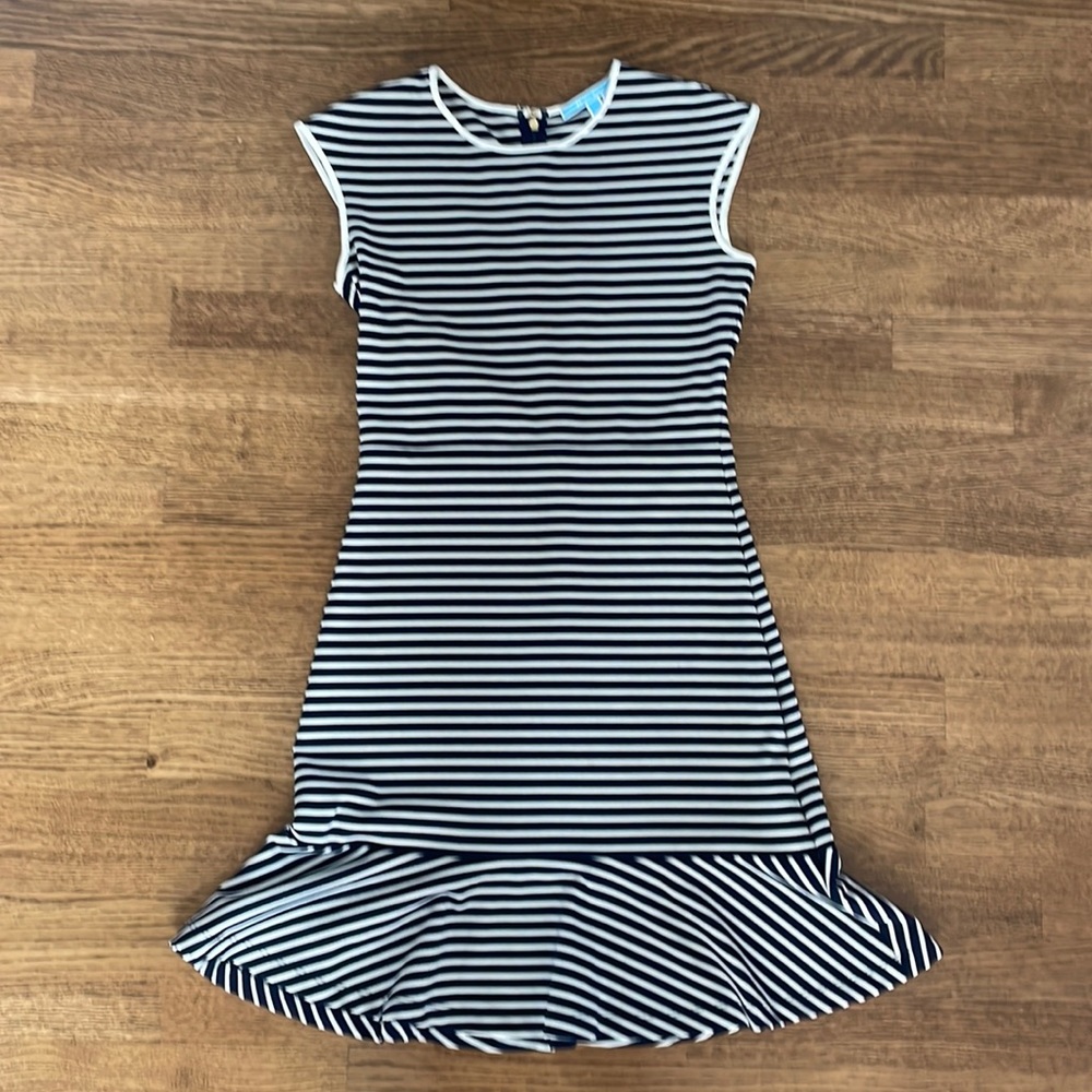 Draper James Blue and White Stripe Dress